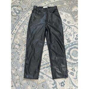 Abercrombie Fitch Faux Leather Pants Size 27 / 4 Ultra High Rise